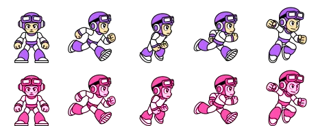 Cop sprite sheet