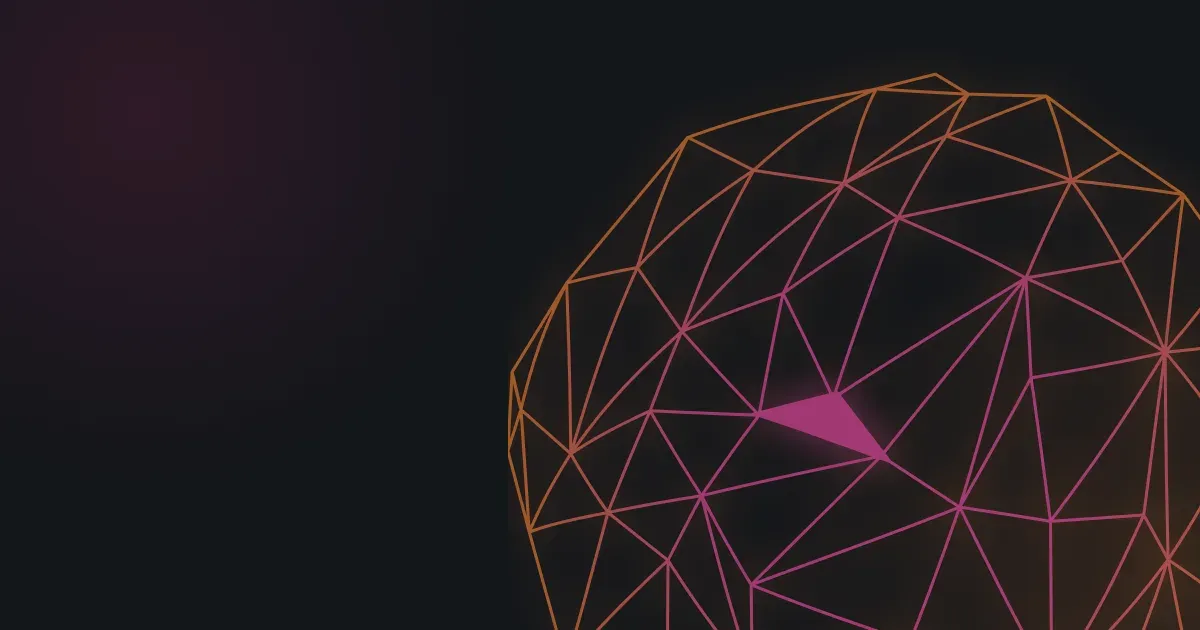 A wireframe sphere in the GitHits brand style